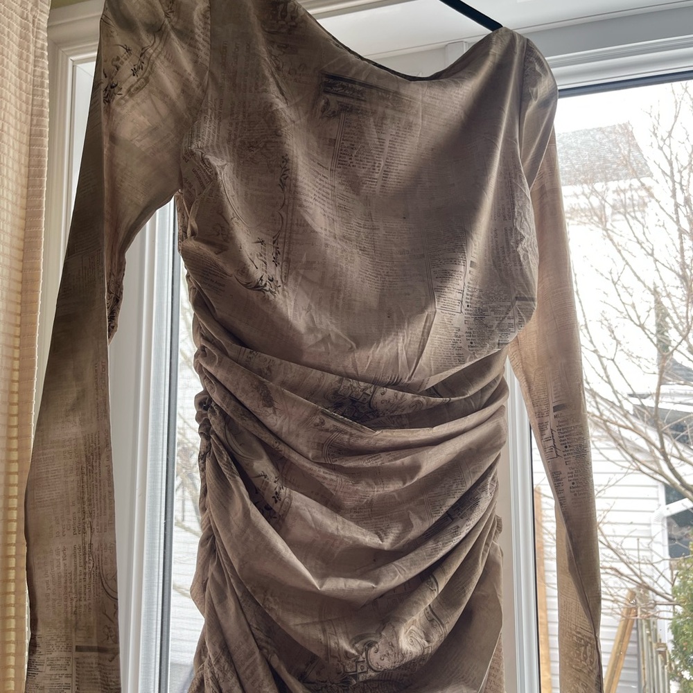 House of CB Lanetta - Pale Sage Print Maxi Dress - Picture 8 of 9
